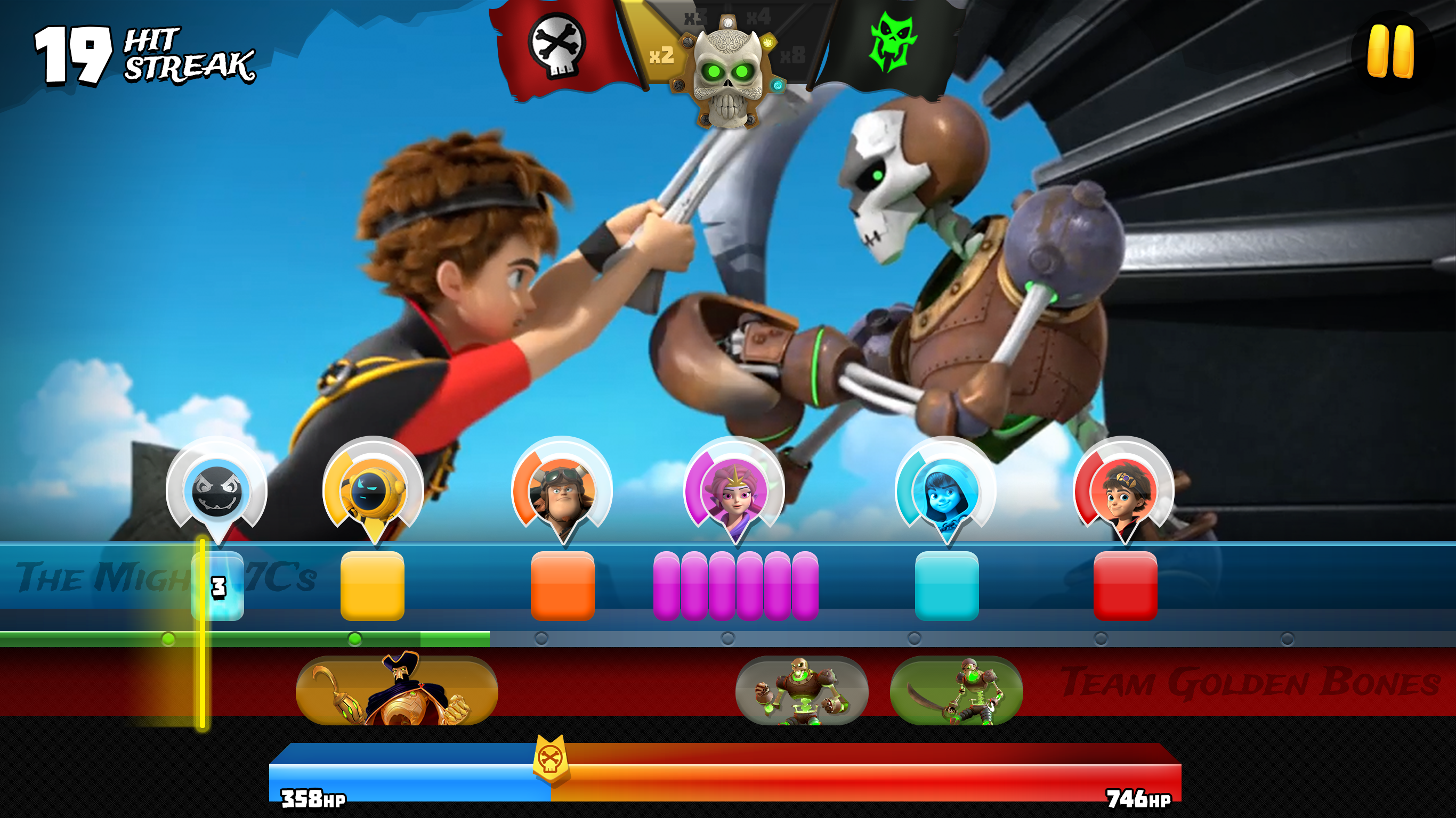 Detalle de Batalla en la App Móvil de Zak Storm