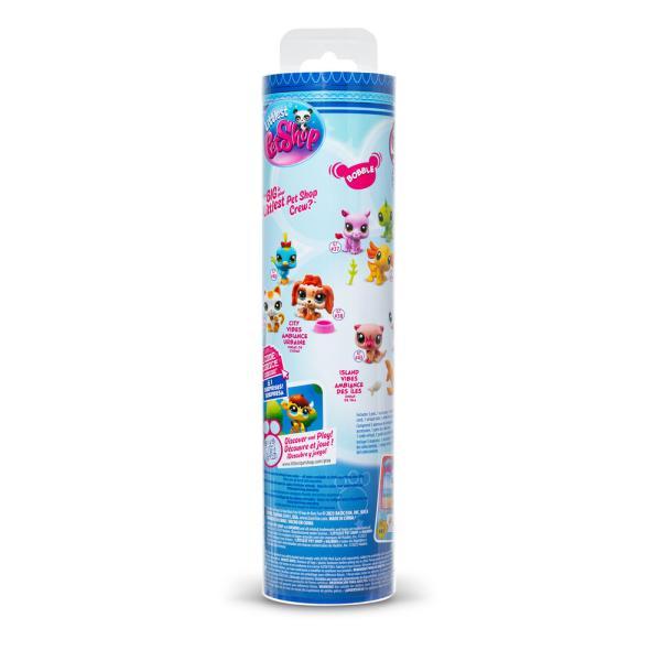 BANDAI - Littlest Pet Shop - Pack 3 - JARDÍN Pets BF00634, Generación 7, Mascotas 160, 161, 162, Auténticas Figuras De Mascotas LPS, Exhibidor En Tubo Con Gancho, Para Niños A Partir De 4 Años